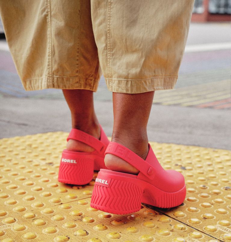 Thumbnail: Women's ONA Streetworks Heel Clog, Color: Red Glo, Sea Salt, image 12
