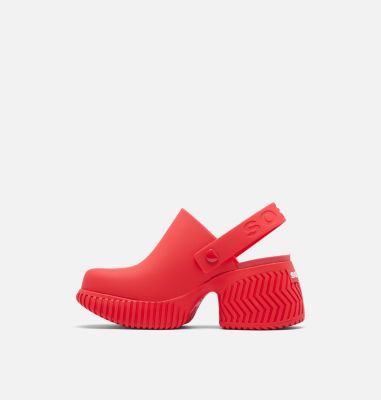 Women's ONA Streetworks Heel Clog, Color: Red Glo, Sea Salt, image 4