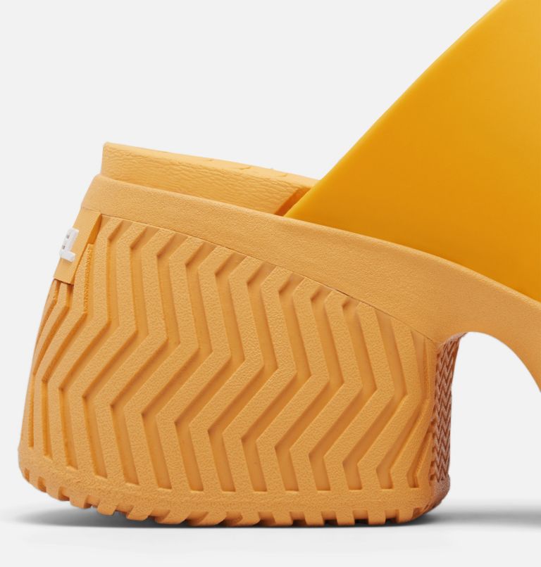 Thumbnail: ONA Streetworks Slide Women's Heel Sandal, Color: Yellow Ray, Sea Salt, image 9