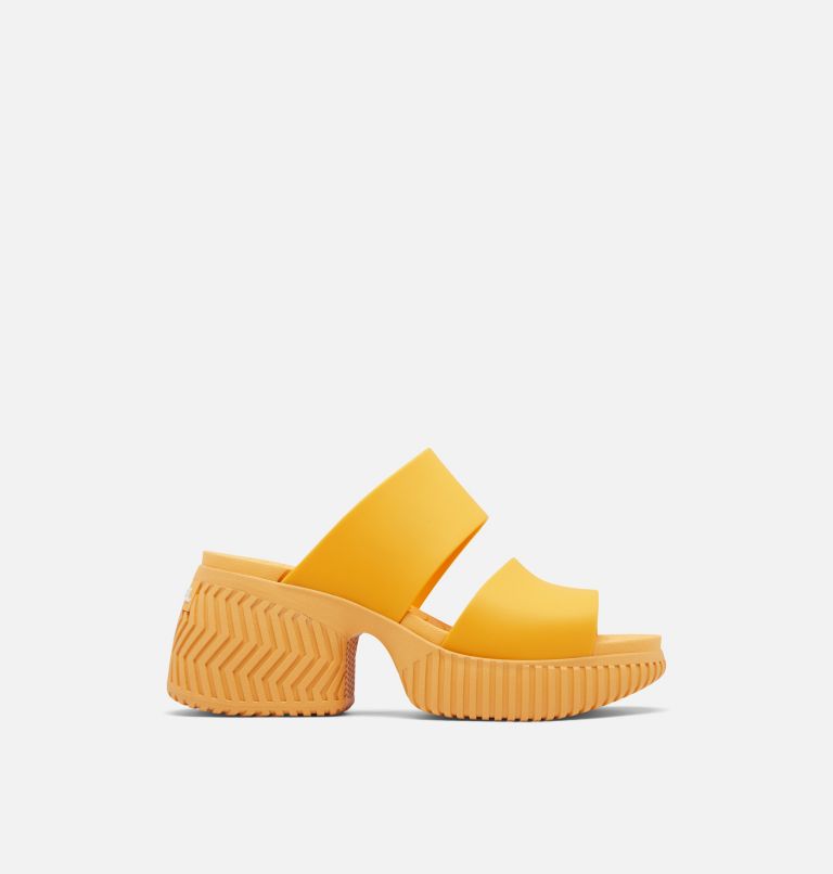 ONA Streetworks Slide Women's Heel Sandal, Color: Yellow Ray, Sea Salt, image 1
