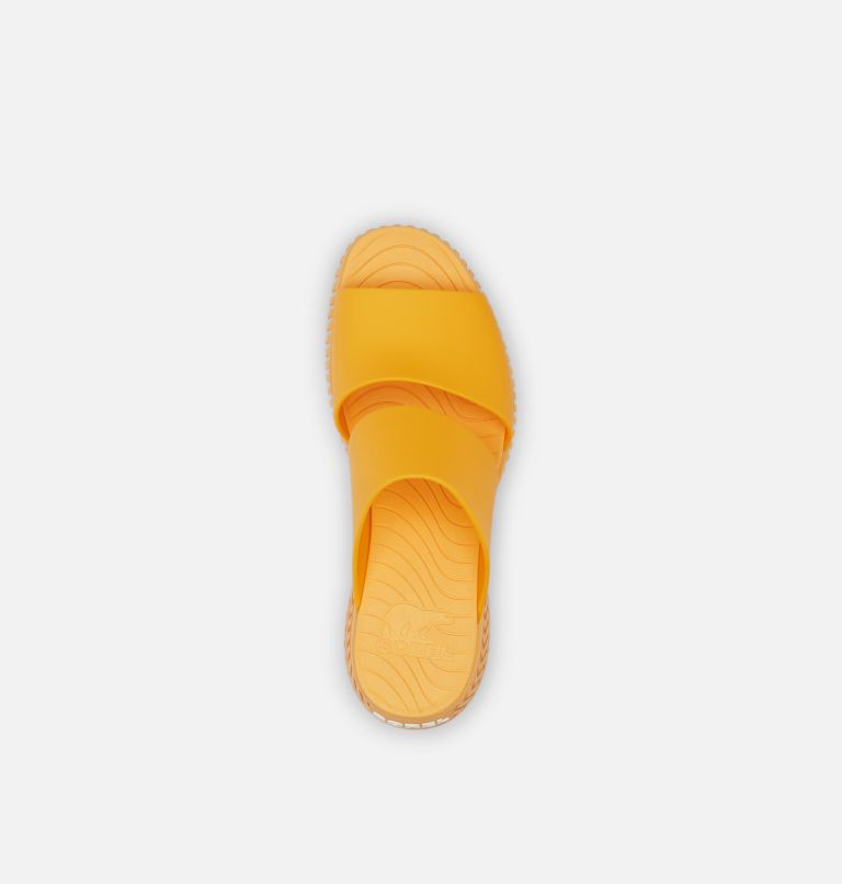 ONA Streetworks Slide Women's Heel Sandal, Color: Yellow Ray, Sea Salt, image 5