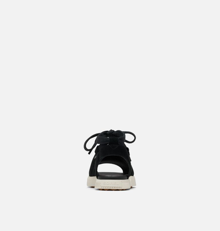 ONA� STREETWORKS DRILLE FLAT SANDAL | 010 | 6.5, Color: Black, Chalk, image 3