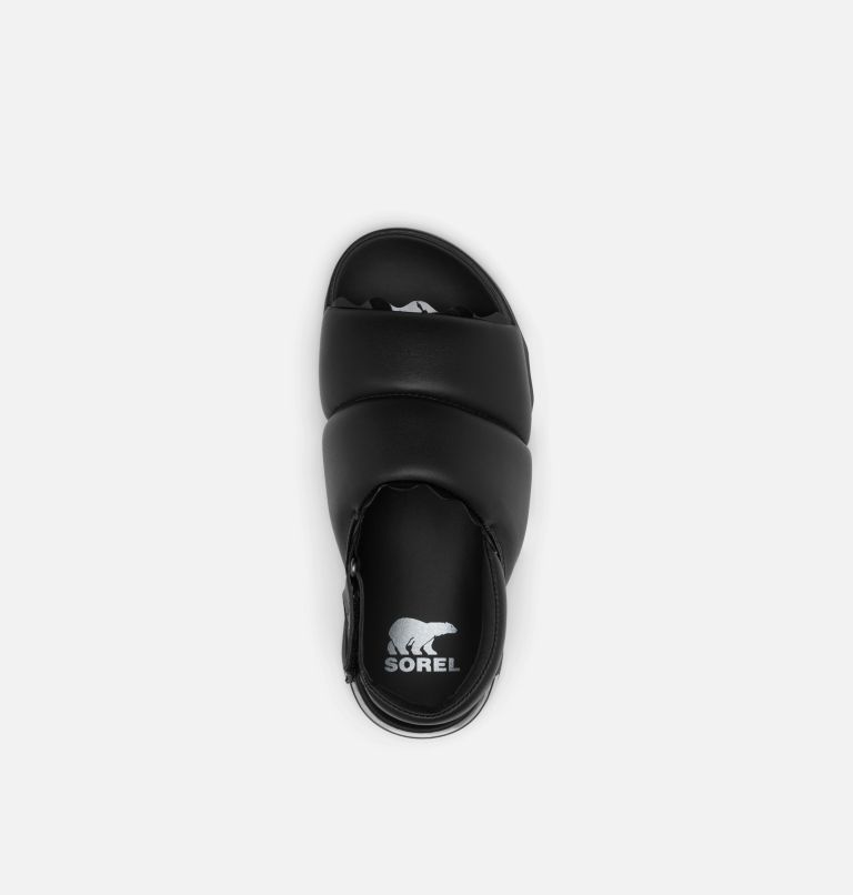 Thumbnail: Women's Viibe Slingback Flat Puffy Sandal, Color: Black, Black, image 5