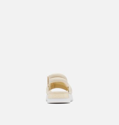 VIIBE Slingback Women's Flat Sandal, Color: Honey White, Sea Salt, image 3