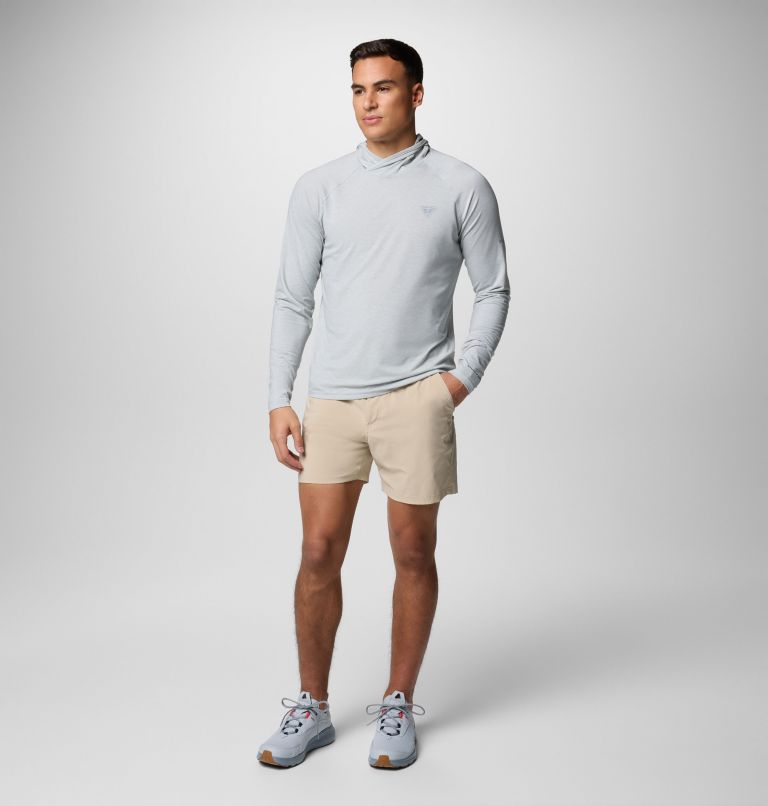 Men's PFG Uncharted Hoodie, Color: Cool Grey Heather, image 2