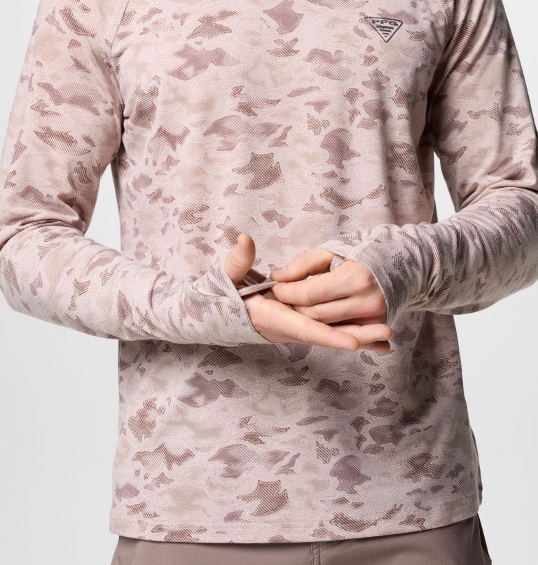 Men's PFG Uncharted Hoodie, Color: Crushed Clay Uncharted Waters, image 6