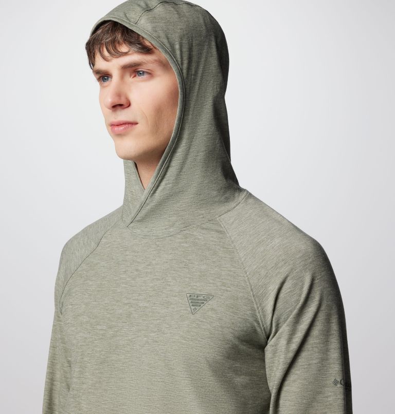 Men's PFG Uncharted Hoodie, Color: Cypress Heather, image 5
