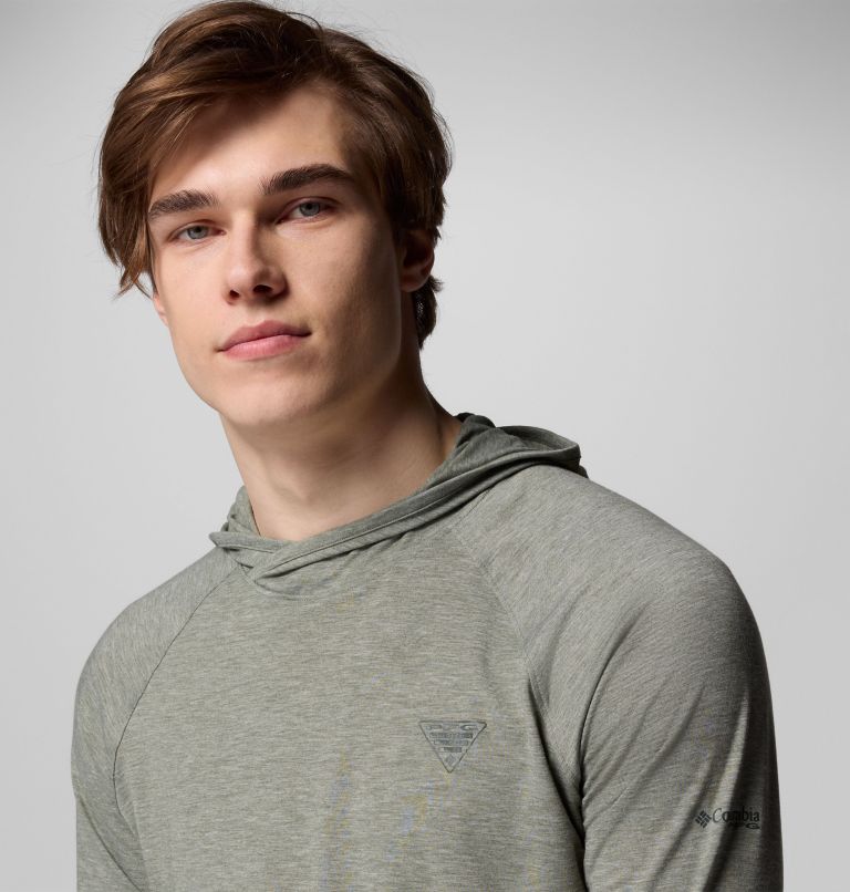 Men's PFG Uncharted Hoodie, Color: Cypress Heather, image 5