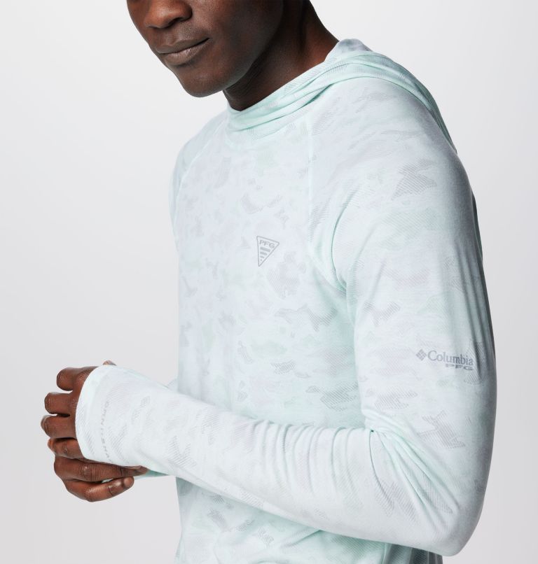 Men's PFG Uncharted Hoodie, Color: Icy Morn Uncharted Waters, image 6