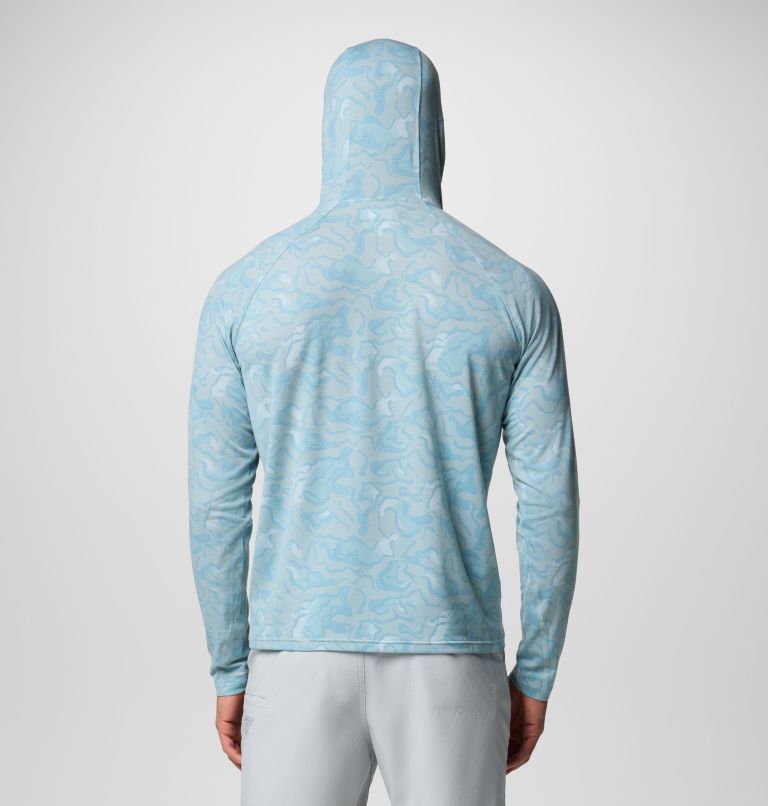Men's PFG Uncharted Hoodie, Color: Crushed Blue Swamplands, image 3