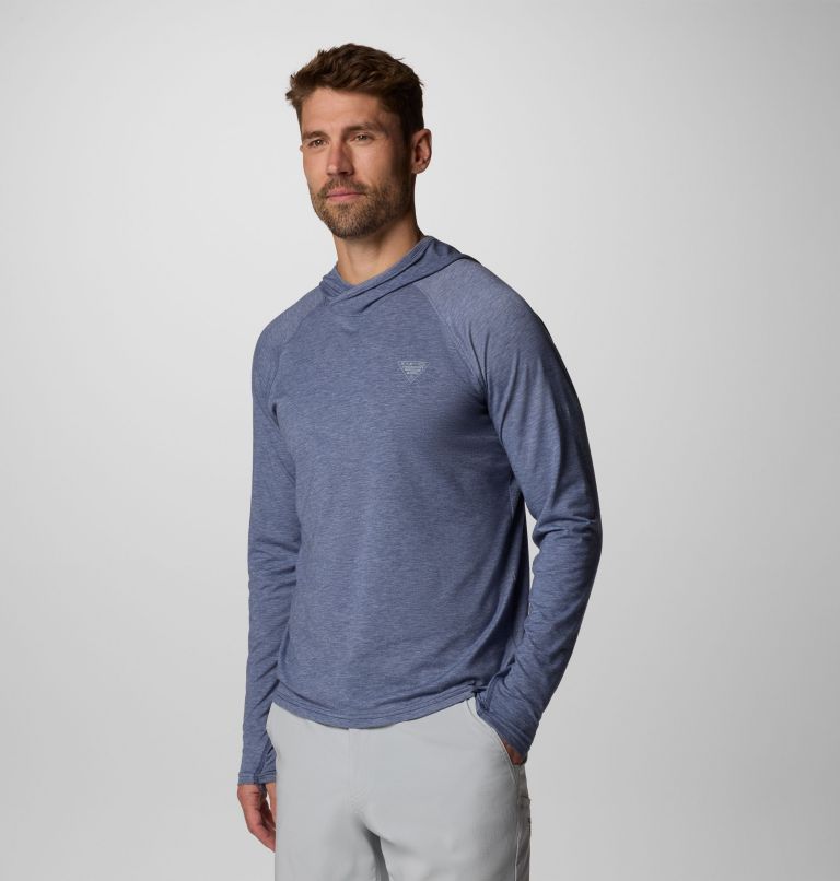 Men's PFG Uncharted Hoodie, Color: Nocturnal Heather, image 4