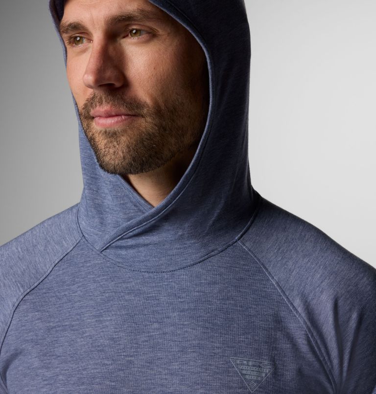 Men's PFG Uncharted Hoodie, Color: Nocturnal Heather, image 5