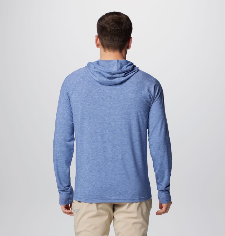 Men's PFG Uncharted Hoodie, Color: Bluebell Heather, image 2