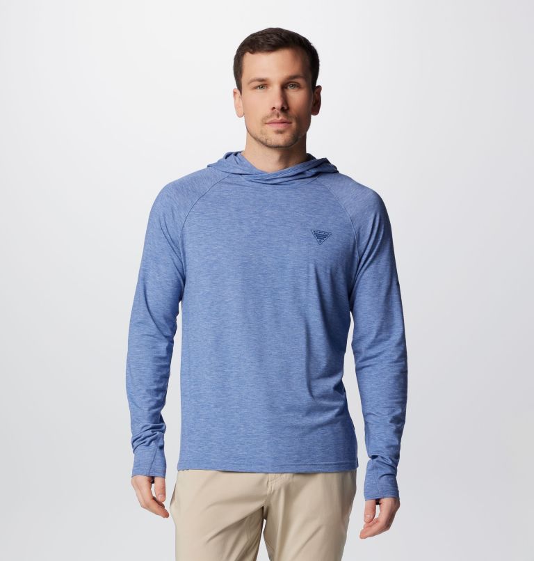 Columbia Sweat à capuche PFG Triangle II pour homme, Bleu marine/bleu  marine : : Mode