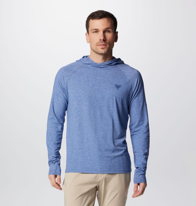 Thumbnail: Men's PFG Uncharted Hoodie, Color: Bluebell Heather, image 1