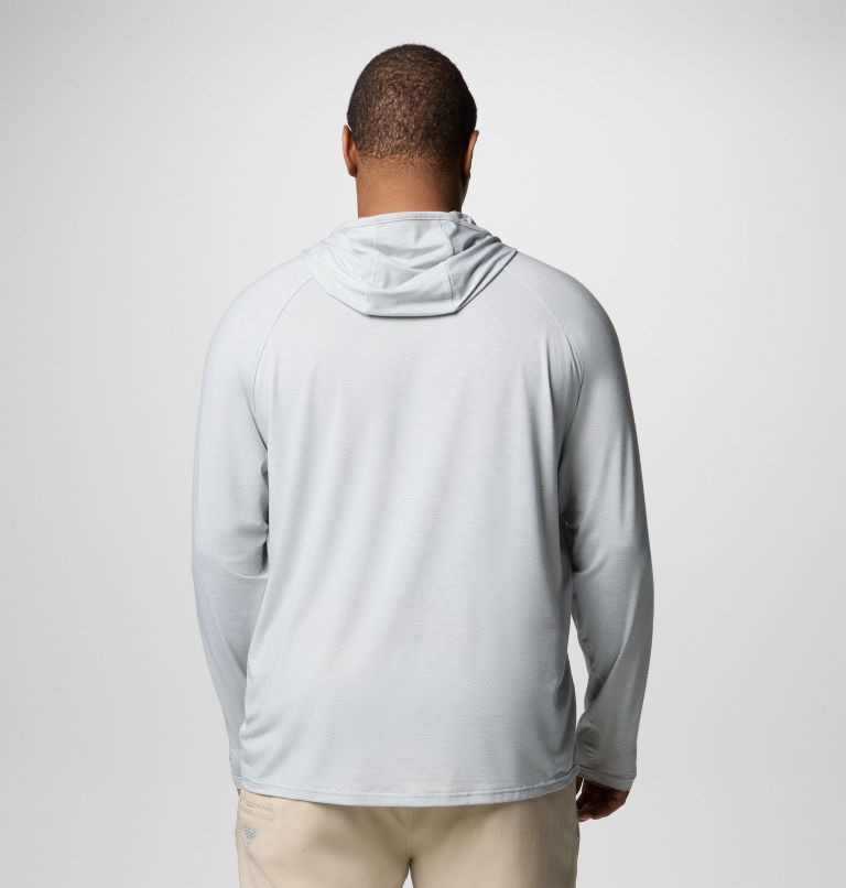 Men's PFG Uncharted Hoodie - Big, Color: Cool Grey Heather, image 2