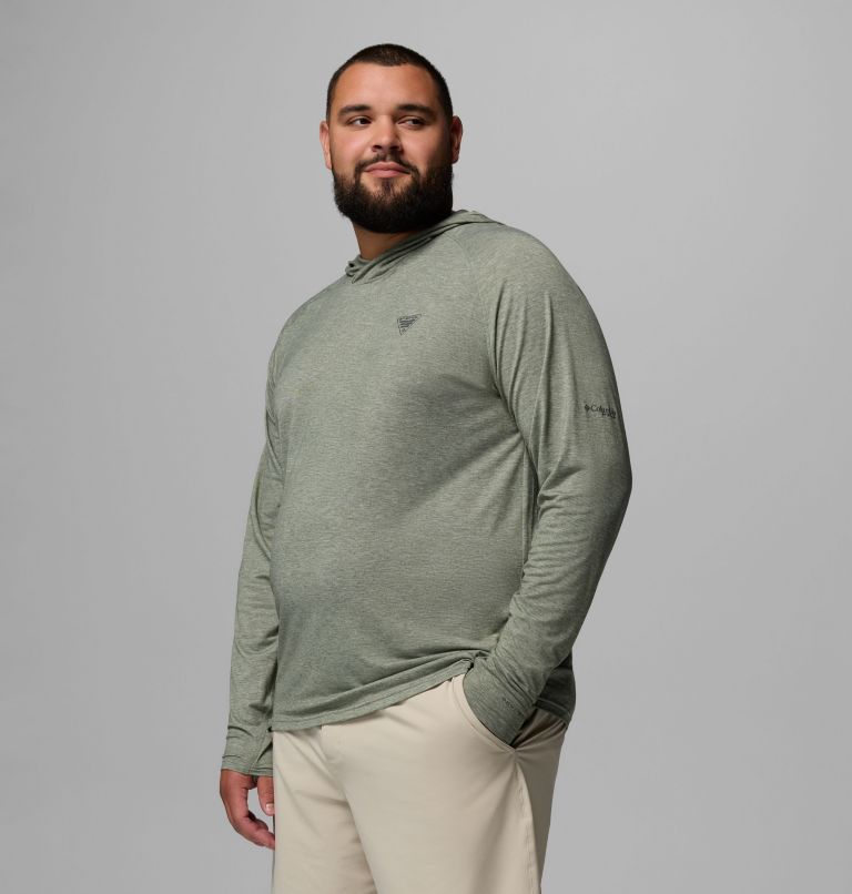Men's PFG Uncharted Hoodie - Big, Color: Cypress Heather, image 4
