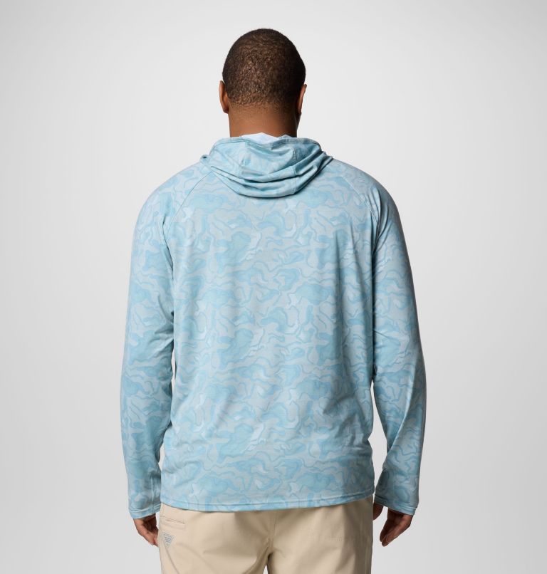 Men's PFG Uncharted Hoodie - Big, Color: Crushed Blue Swamplands, image 2