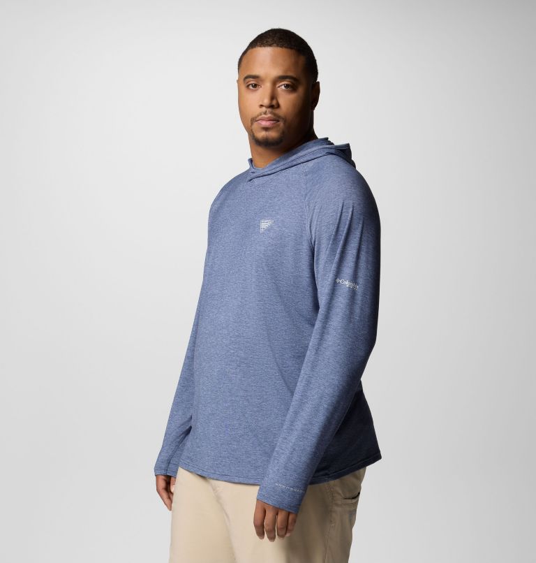 Men's PFG Uncharted Hoodie - Big, Color: Nocturnal Heather, image 3