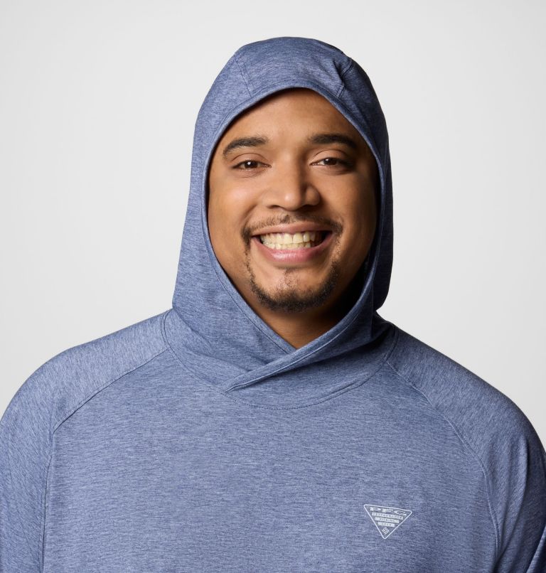 Men's PFG Uncharted Hoodie - Big, Color: Nocturnal Heather, image 4