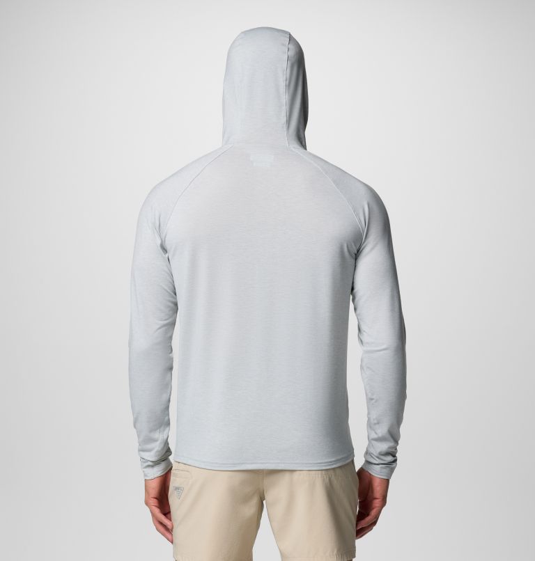 Men's PFG Uncharted Hoodie - Tall, Color: Cool Grey Heather, image 3