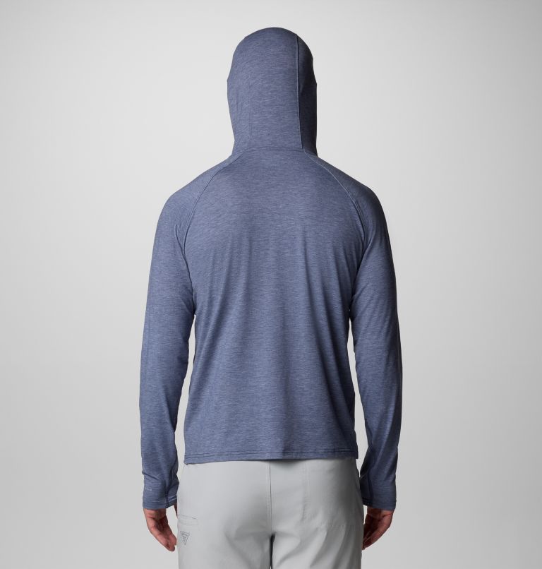 Men's PFG Uncharted Hoodie - Tall, Color: Nocturnal Heather, image 3