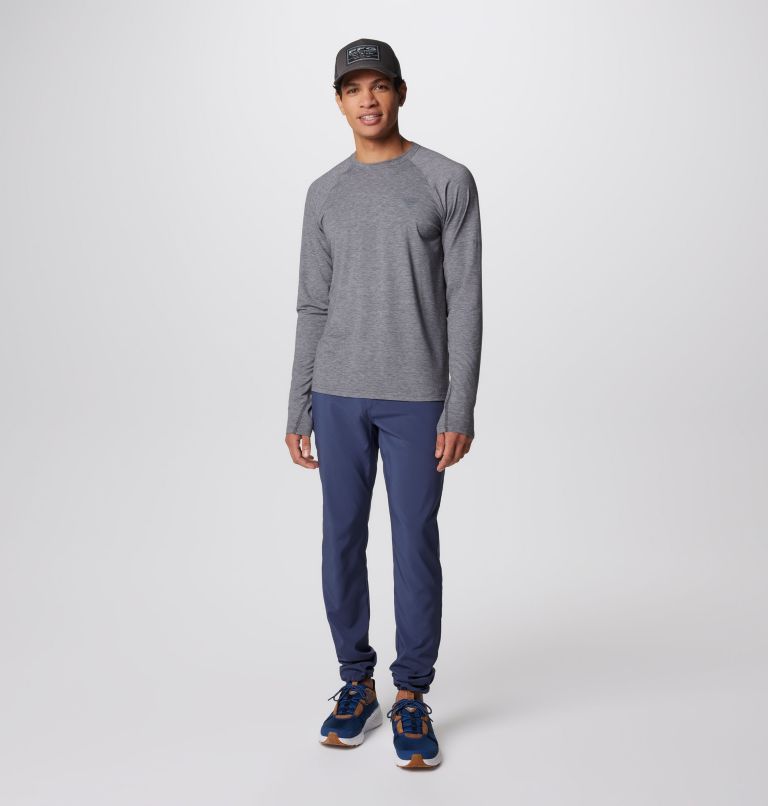 Men's PFG Uncharted Long Sleeve Shirt, Color: Shark Heather, image 3