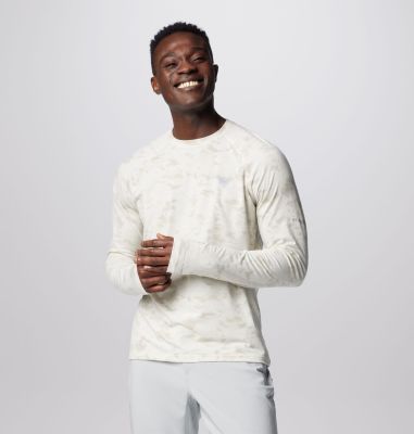 Columbia PFG Tamiami II Chemise à manches longues pour homme, protection solaire UPF 40, tissu évacuant l'humidité, gris froid, XXL