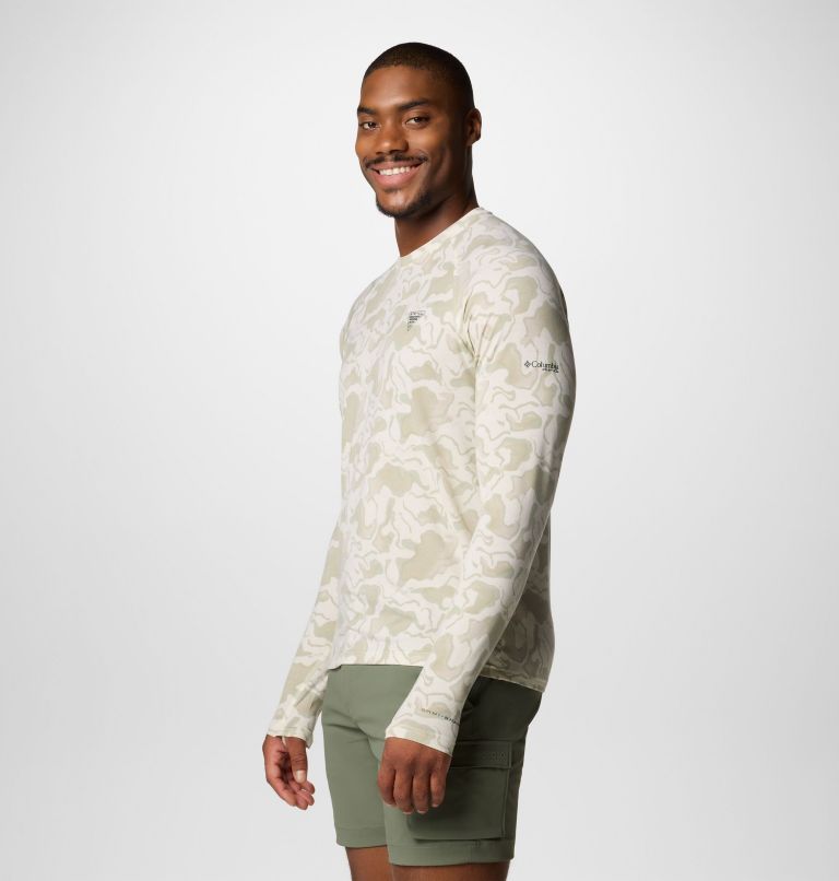 Men's PFG Uncharted Long Sleeve Shirt, Color: Stone Swamplands, image 4