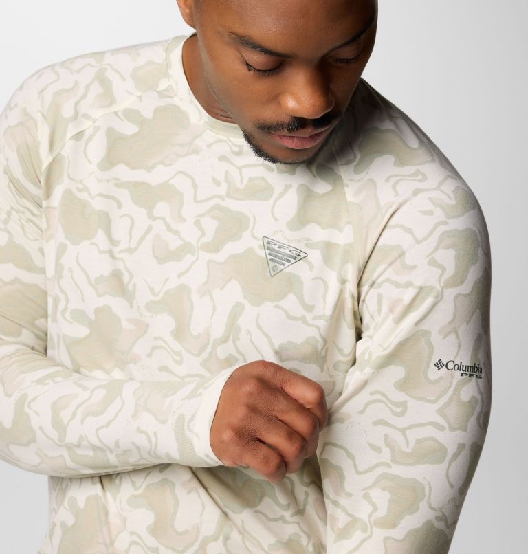 Men's PFG Uncharted Long Sleeve Shirt, Color: Stone Swamplands, image 5