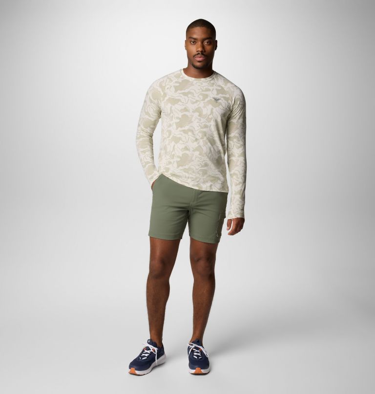 Men's PFG Uncharted Long Sleeve Shirt, Color: Stone Swamplands, image 2