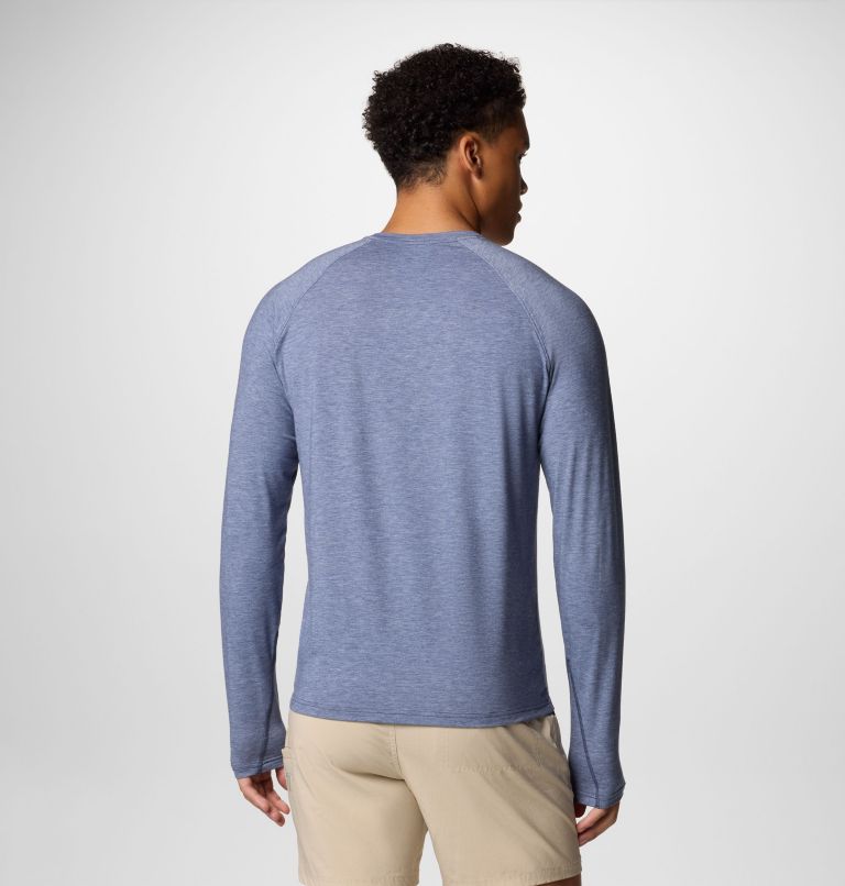 Men's PFG Uncharted Long Sleeve Shirt, Color: Nocturnal Heather, image 3