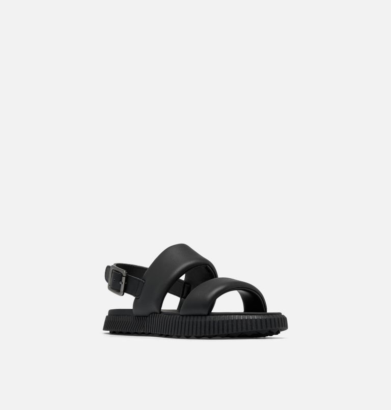 ONA� STREETWORKS GO-TO FLAT SANDAL | 010 | 10, Color: Black, Chalk, image 7