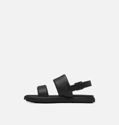 Women's ONA Streetworks Go-To Flat Sandal, Color: Black, Chalk, image 4