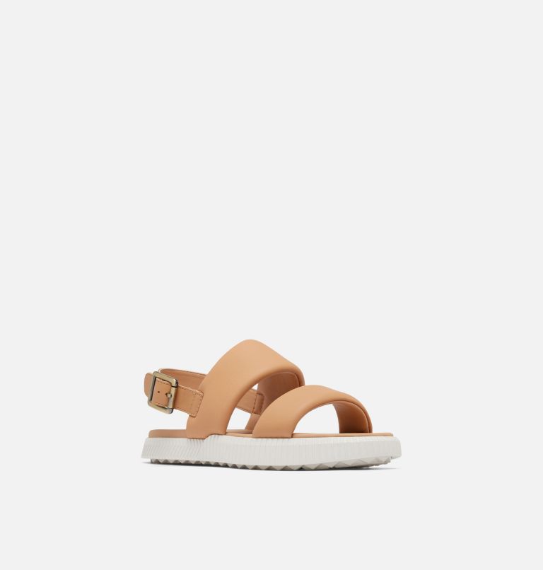 ONA Streetworks Go-To Women's Flat Sandal, Color: Honest Beige, Sea Salt, image 7