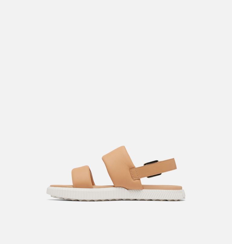 ONA Streetworks Go-To Women's Flat Sandal, Color: Honest Beige, Sea Salt, image 4