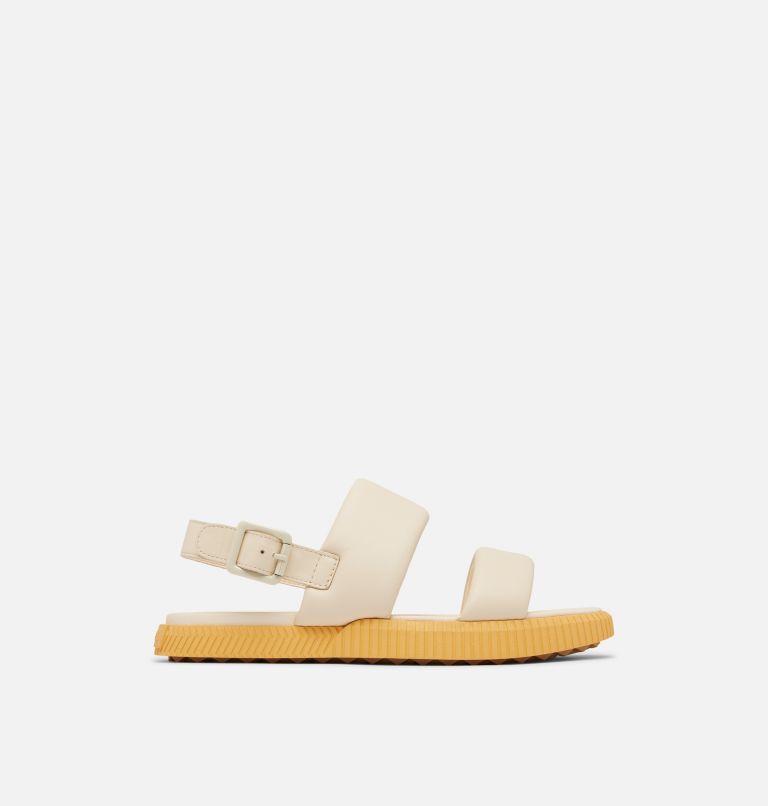 ONA Streetworks Go-To Women's Flat Sandal, Color: Honey White, Yellow Ray, image 1