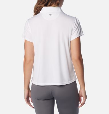 Women's PFG Tidal Tee Short Sleeve Polo, Color: White, image 22