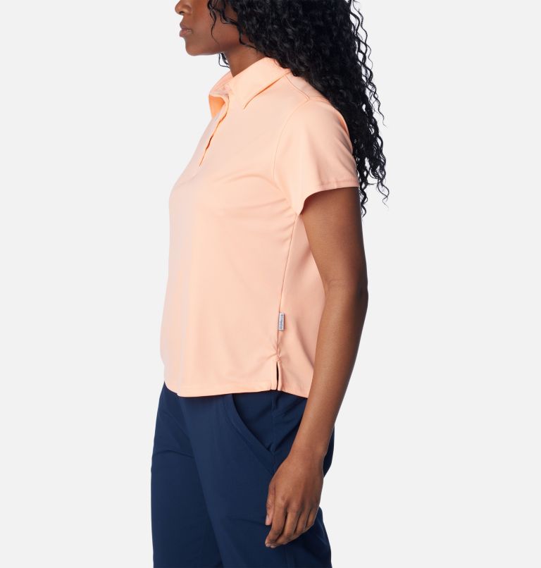 Women's PFG Tidal Tee Short Sleeve Polo, Color: Tiki Pink, image 3