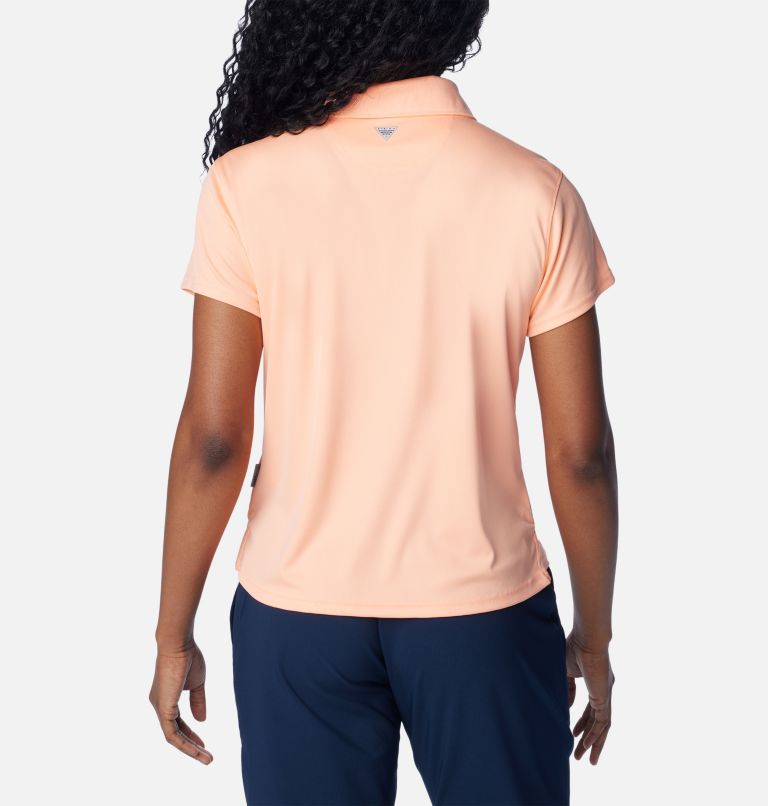 Women's PFG Tidal Tee Short Sleeve Polo, Color: Tiki Pink, image 2