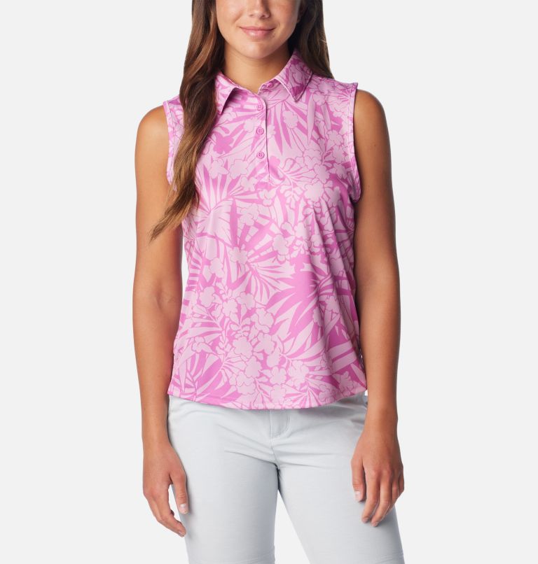 Columbia Solar Shade Raglan Shirt for Ladies - Tropic Pink Gradient Print -  XL