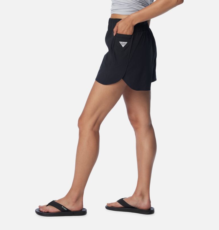 Women's PFG Tidal Light Lined Shorts, Color: Black, Cirrus Grey, image 3