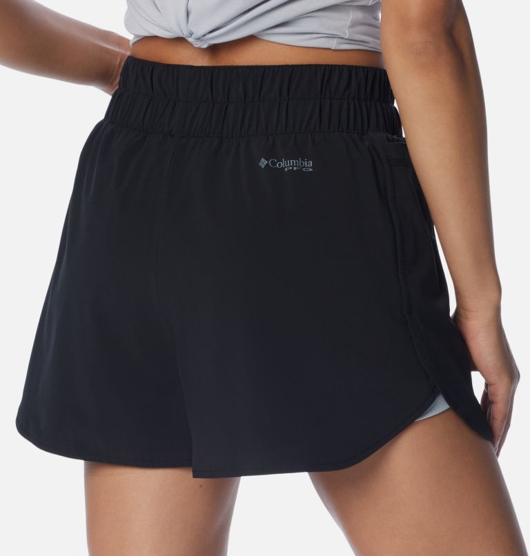 Women’s PFG Tidal Light Lined Shorts, Color: Black, Cirrus Grey, image 5