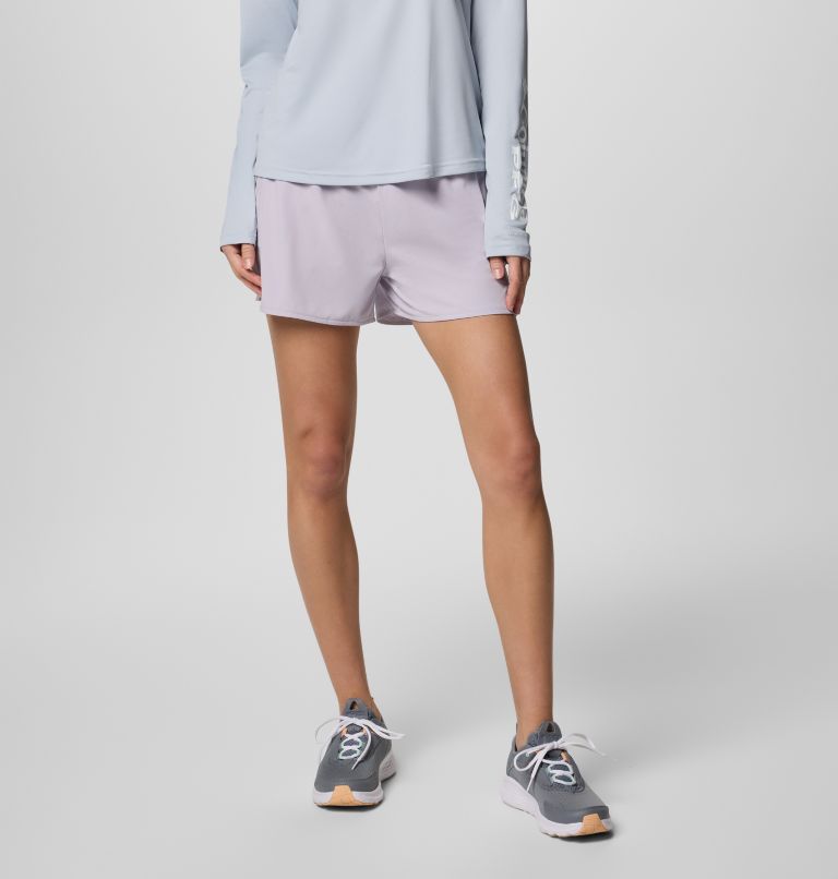 Women’s PFG Tidal Light Lined Shorts, Color: Lavender Pearl, Lemon Wash, image 1