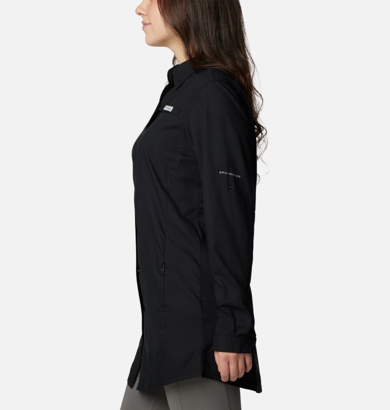 Women's PFG Tamiami Long Sleeve Tunic, Color: Black, image 3