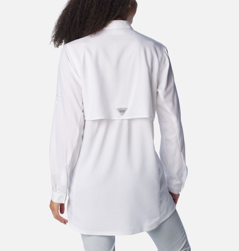 Women's PFG Tamiami Long Sleeve Tunic, Color: White, image 2
