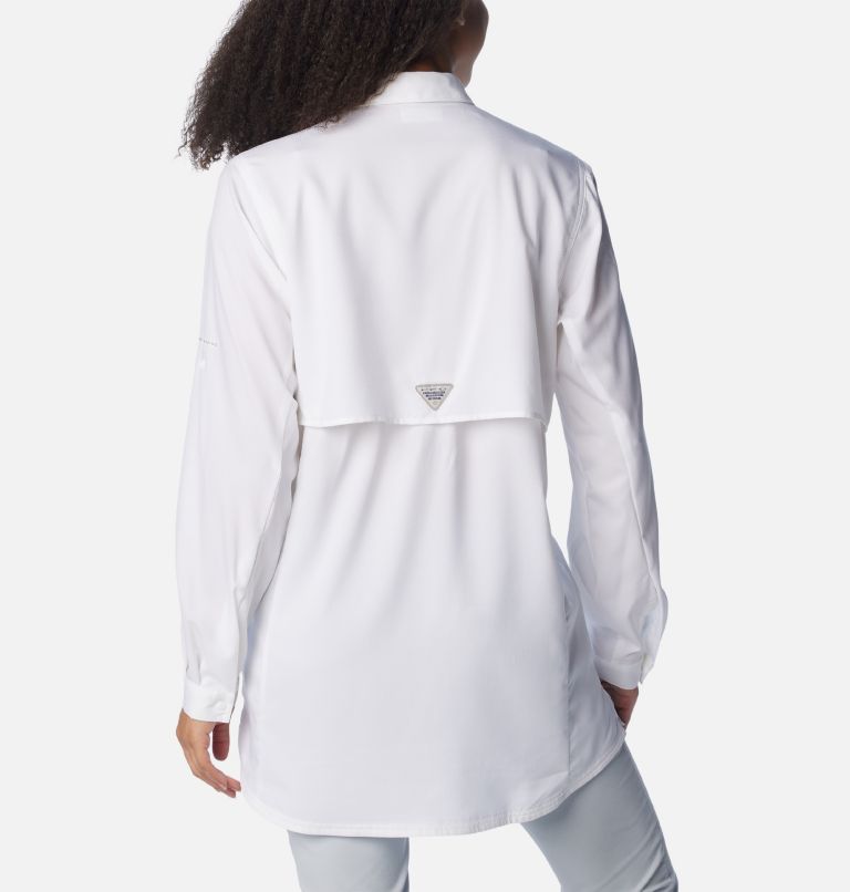 Thumbnail: Women's PFG Tamiami Long Sleeve Tunic, Color: White, image 2