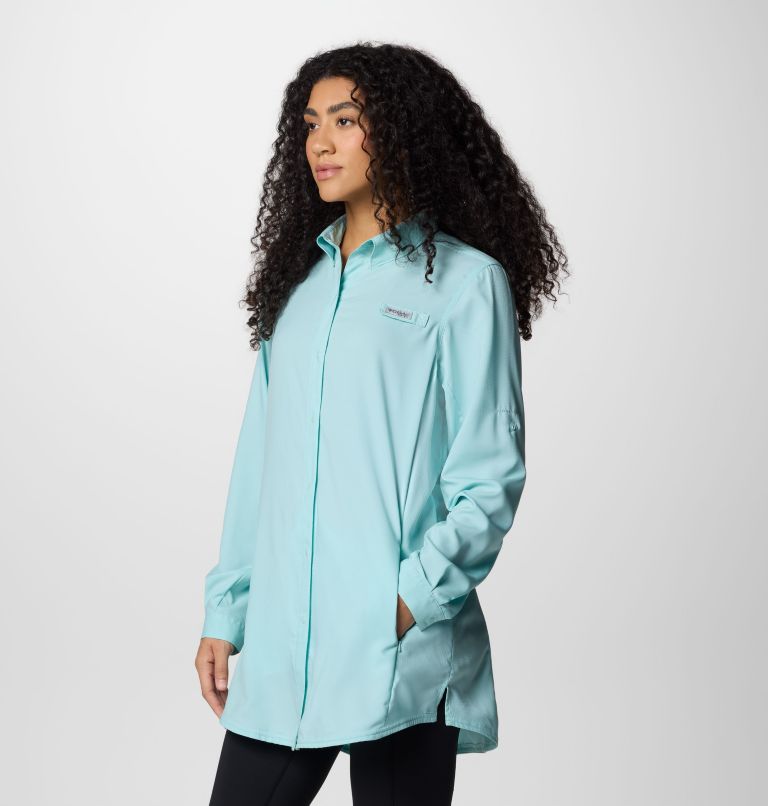 Women's PFG Tamiami Long Sleeve Tunic, Color: Spray, image 3