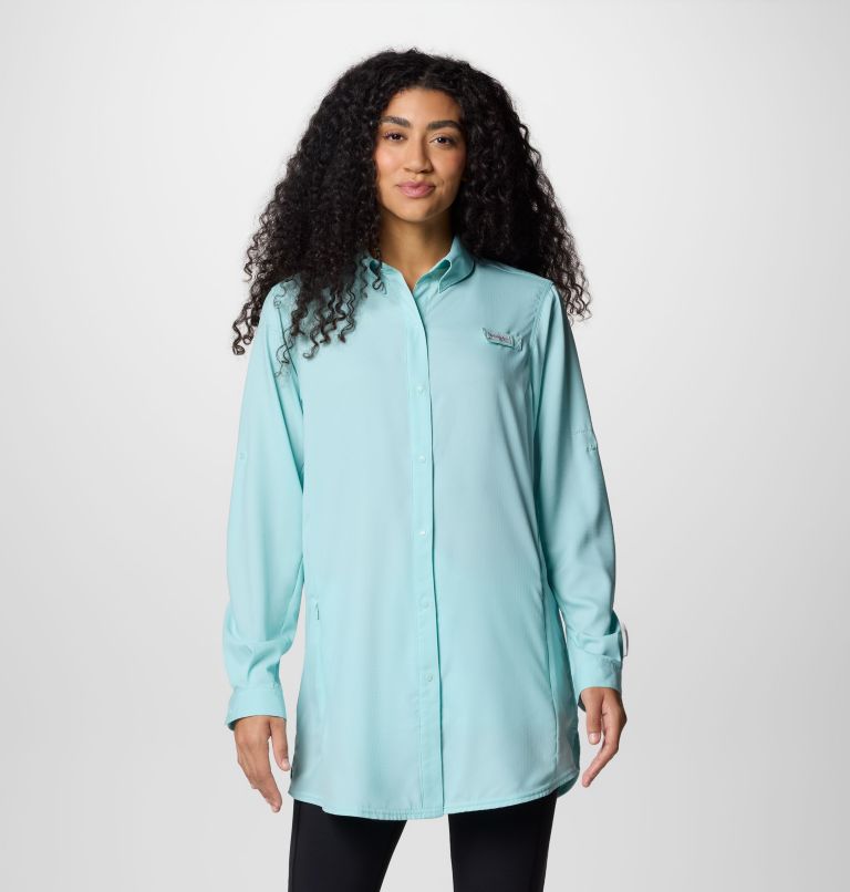 Women's PFG Tamiami Long Sleeve Tunic, Color: Spray, image 1
