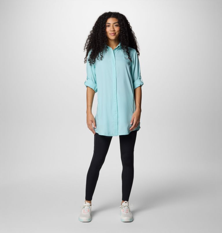 Women's PFG Tamiami Long Sleeve Tunic, Color: Spray, image 7
